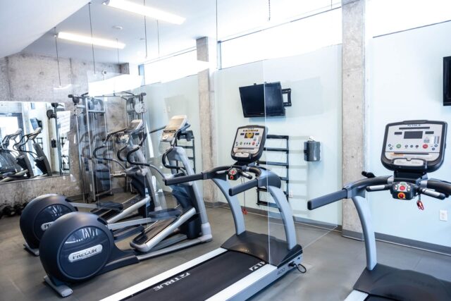 Exercise equipment - Apartment Resident Only Fitness Center with elliptical and treadmills and more